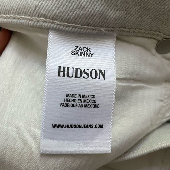 HUDSON Zack Moto Skinny Jean SIZE 34 NWOT - Picture 12 of 15